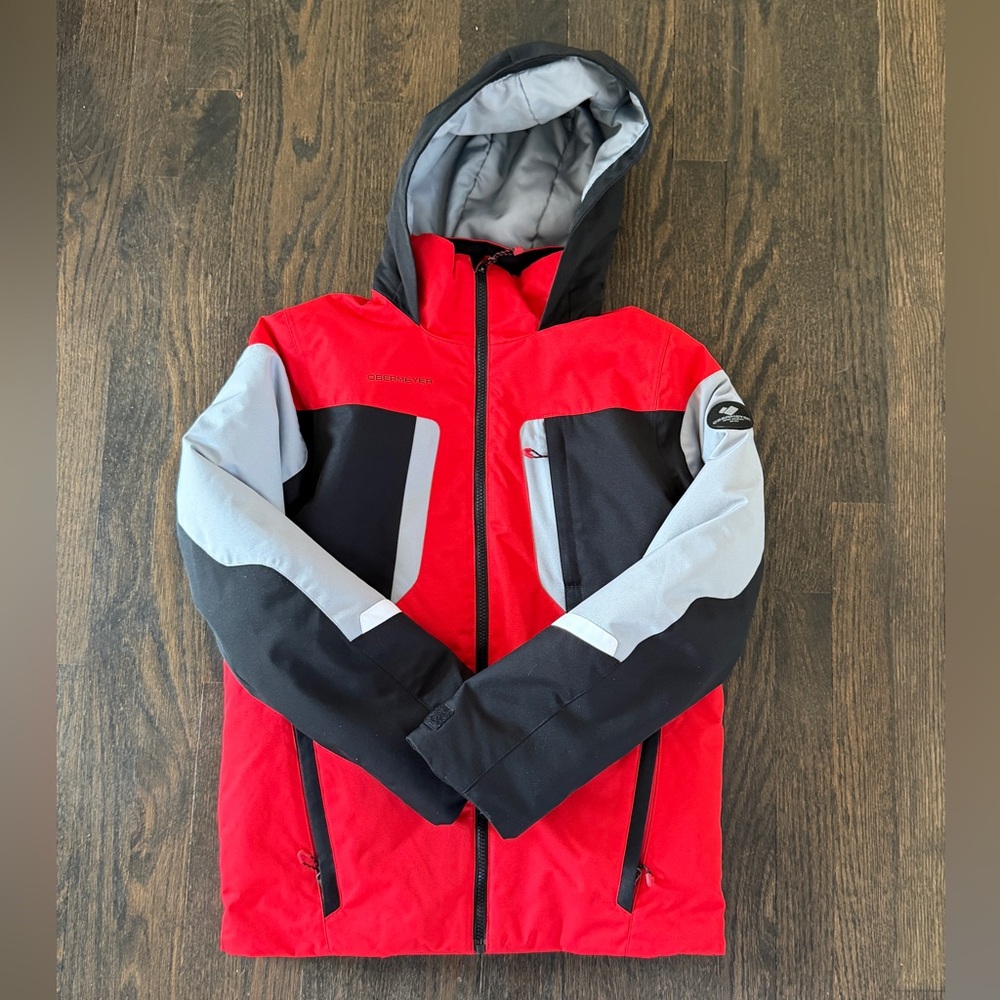 Obermeyer Red, Gray, Black Jacket - Like New -Large (14-16)